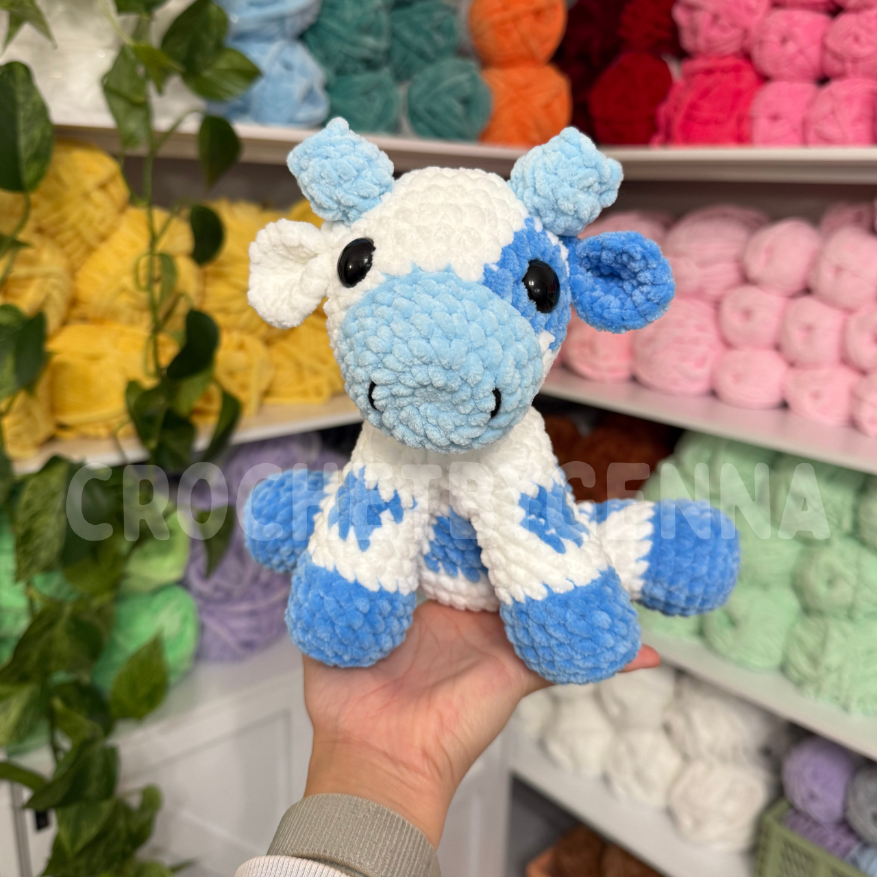 4-in-1 Sitting Cow Crochet Pattern