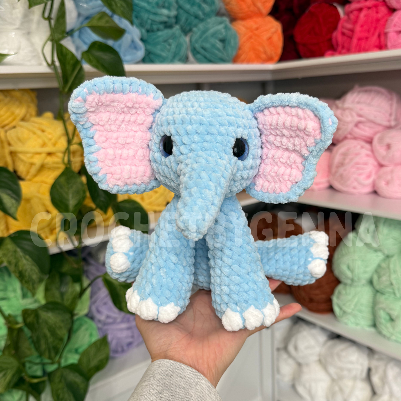 Sitting Elephant Crochet Pattern
