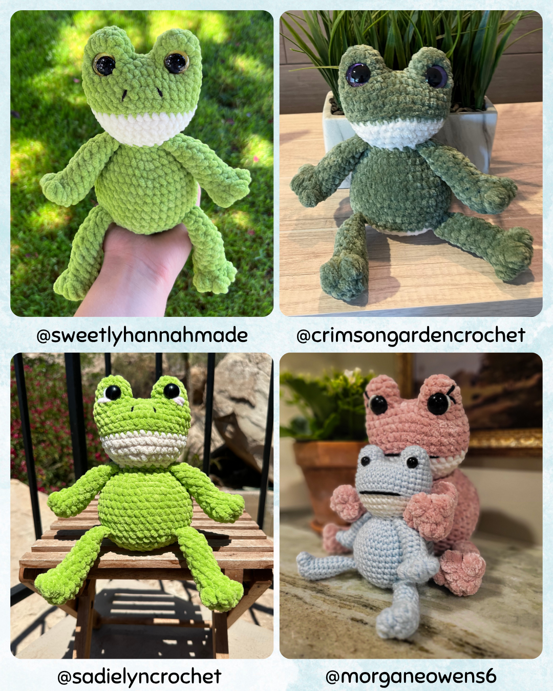 No Sew Frog Crochet Pattern