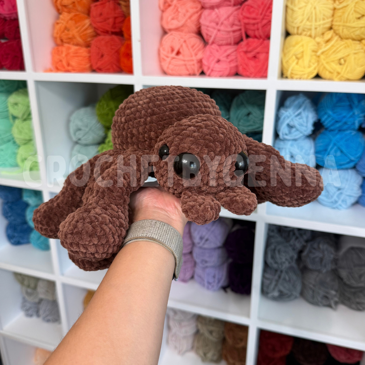 Low Sew Jumping Spider Crochet Pattern