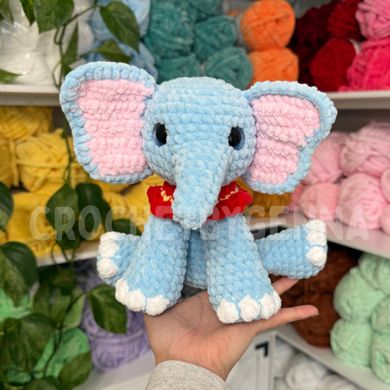 Sitting Elephant Crochet Pattern