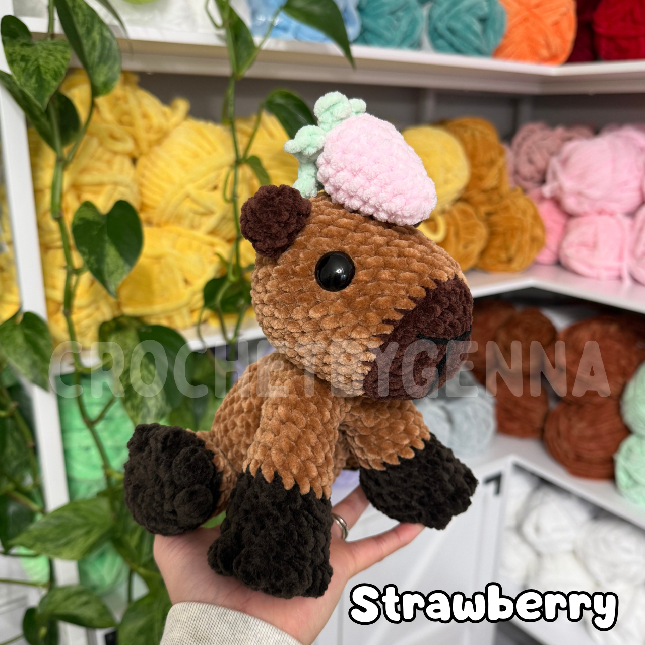 Sitting Capybara Crochet Pattern