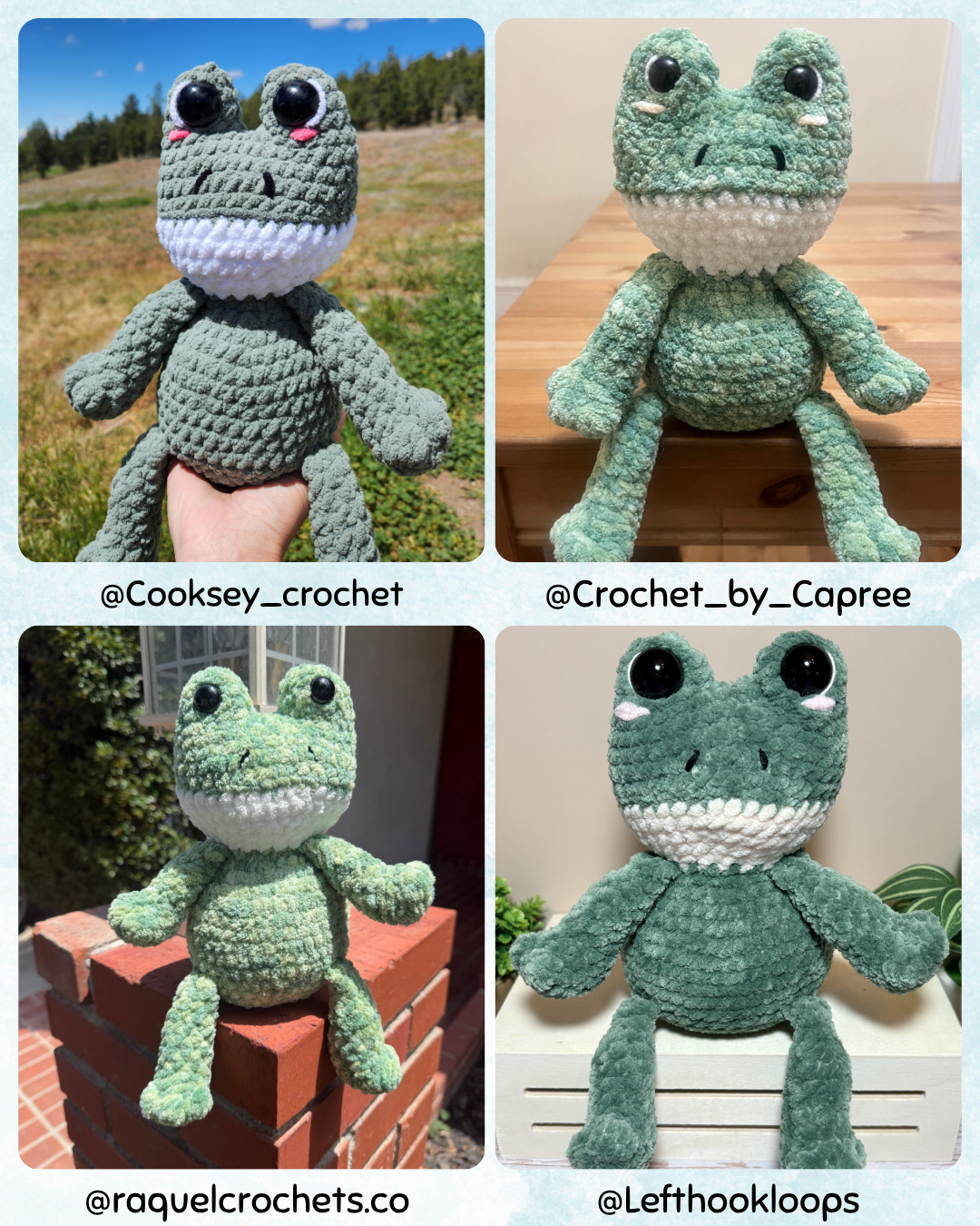 No Sew Frog Crochet Pattern