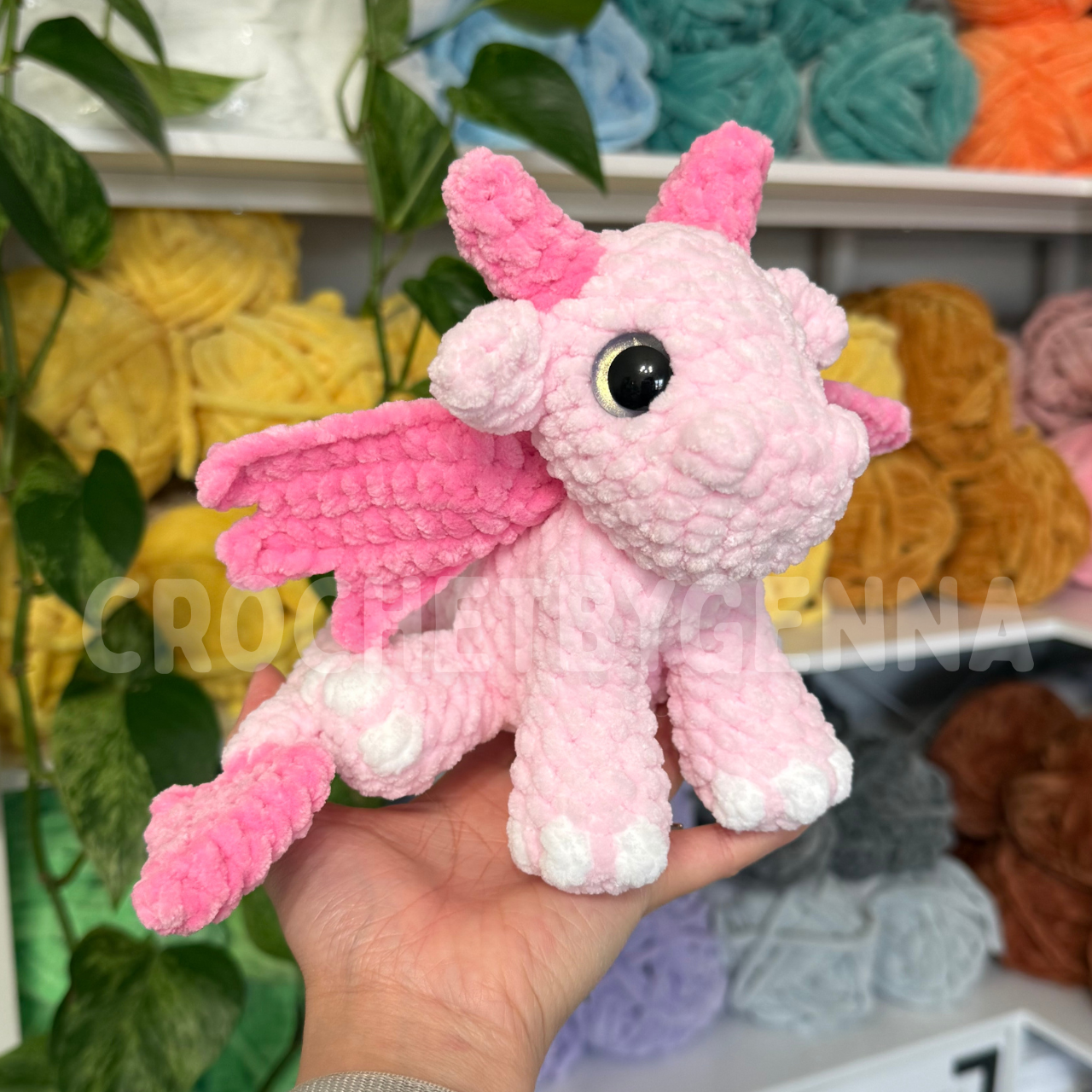 Mini Sitting Dragon Crochet Pattern