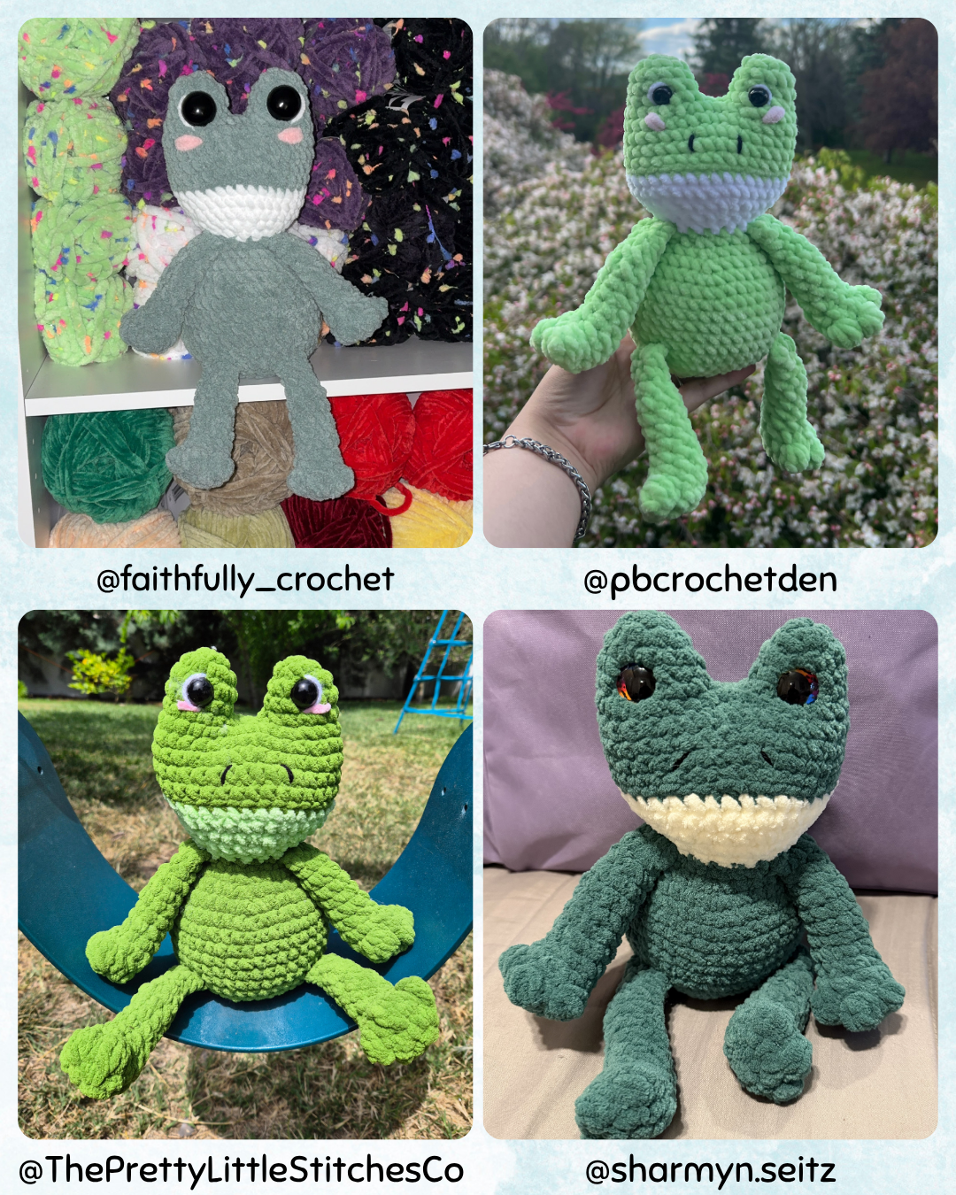 No Sew Frog Crochet Pattern