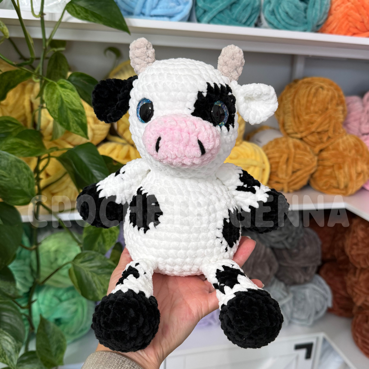2-in-1 Squishy Cow Crochet Pattern