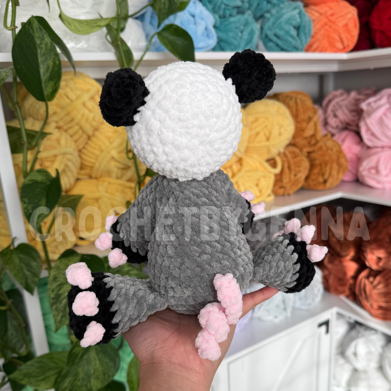 Sitting Opossum Crochet Pattern