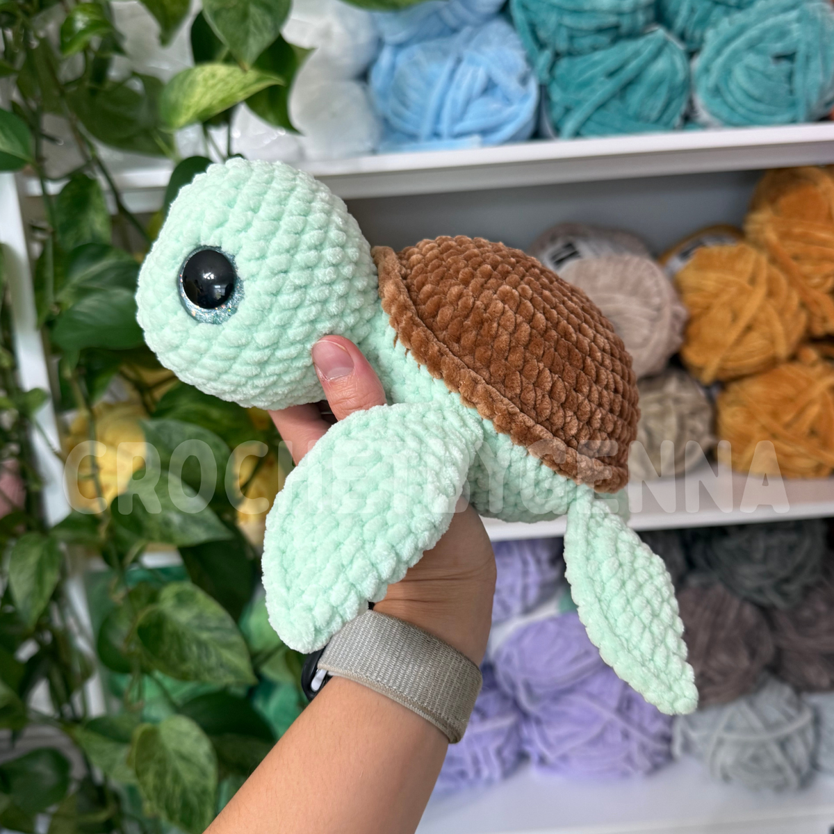 No-Sew Turtle Crochet Pattern