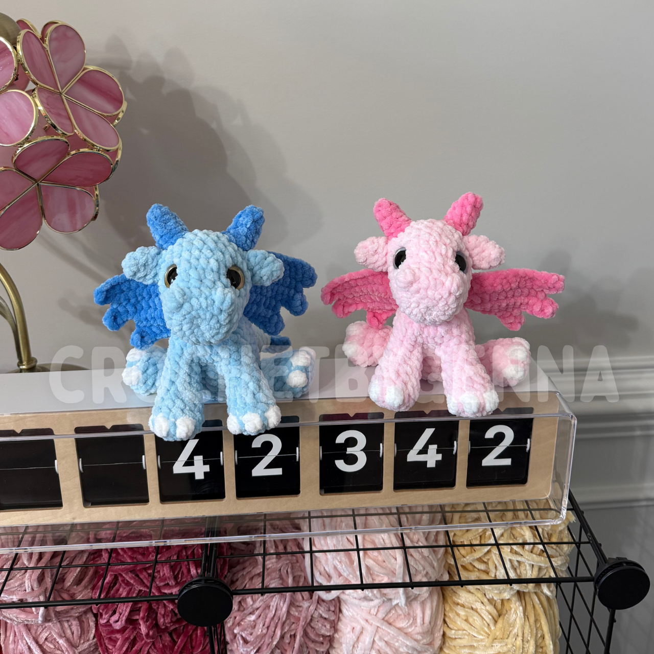 Mini Sitting Dragon Crochet Pattern