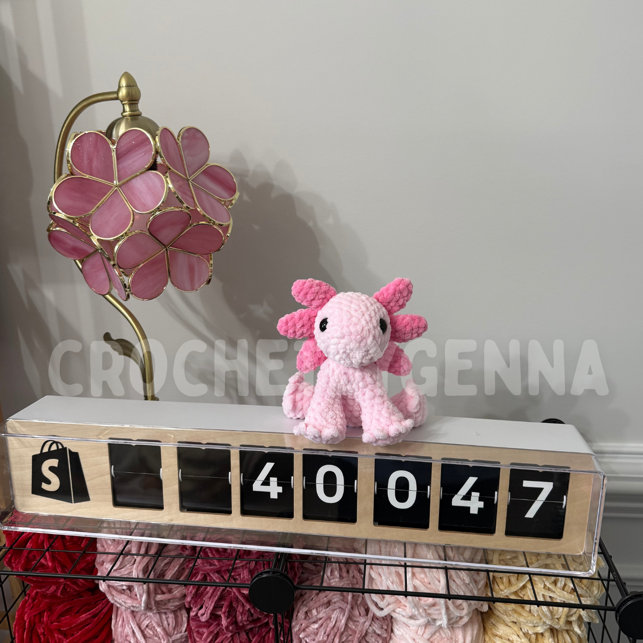 Mini Sitting Axolotl Crochet Pattern