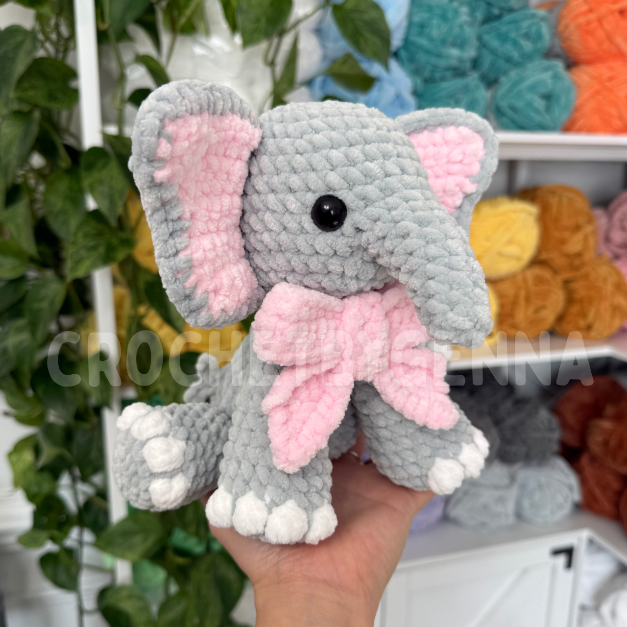 Sitting Elephant Crochet Pattern