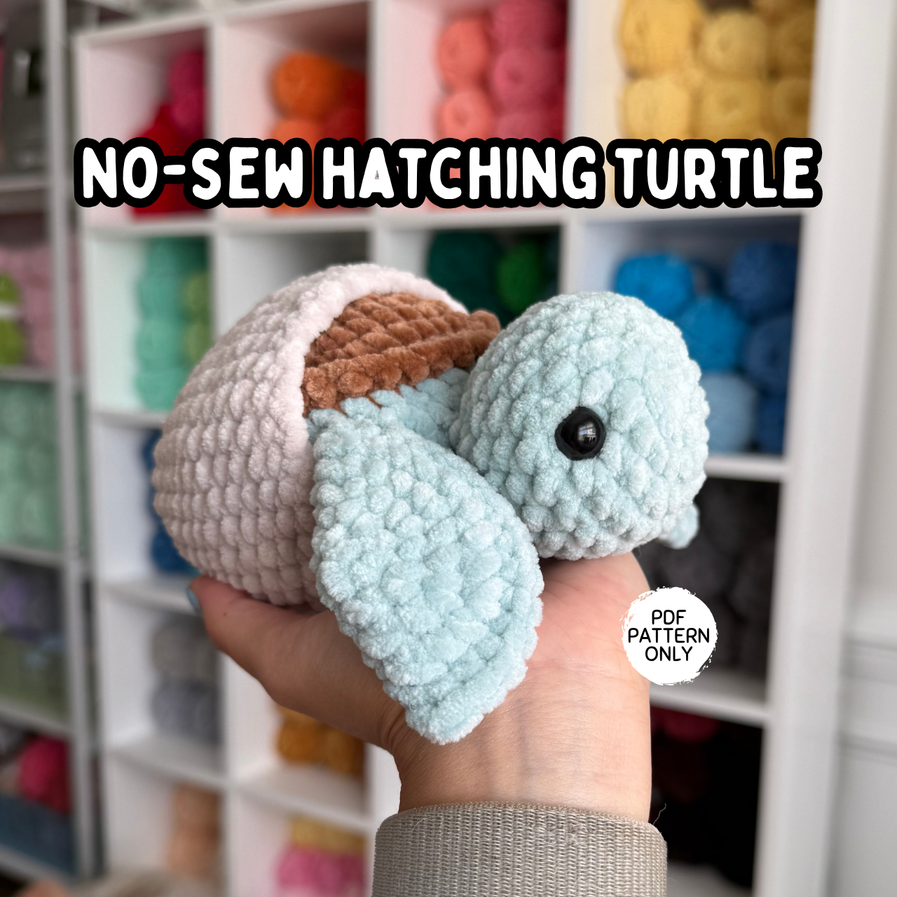 No Sew Hatching Turtle Pattern