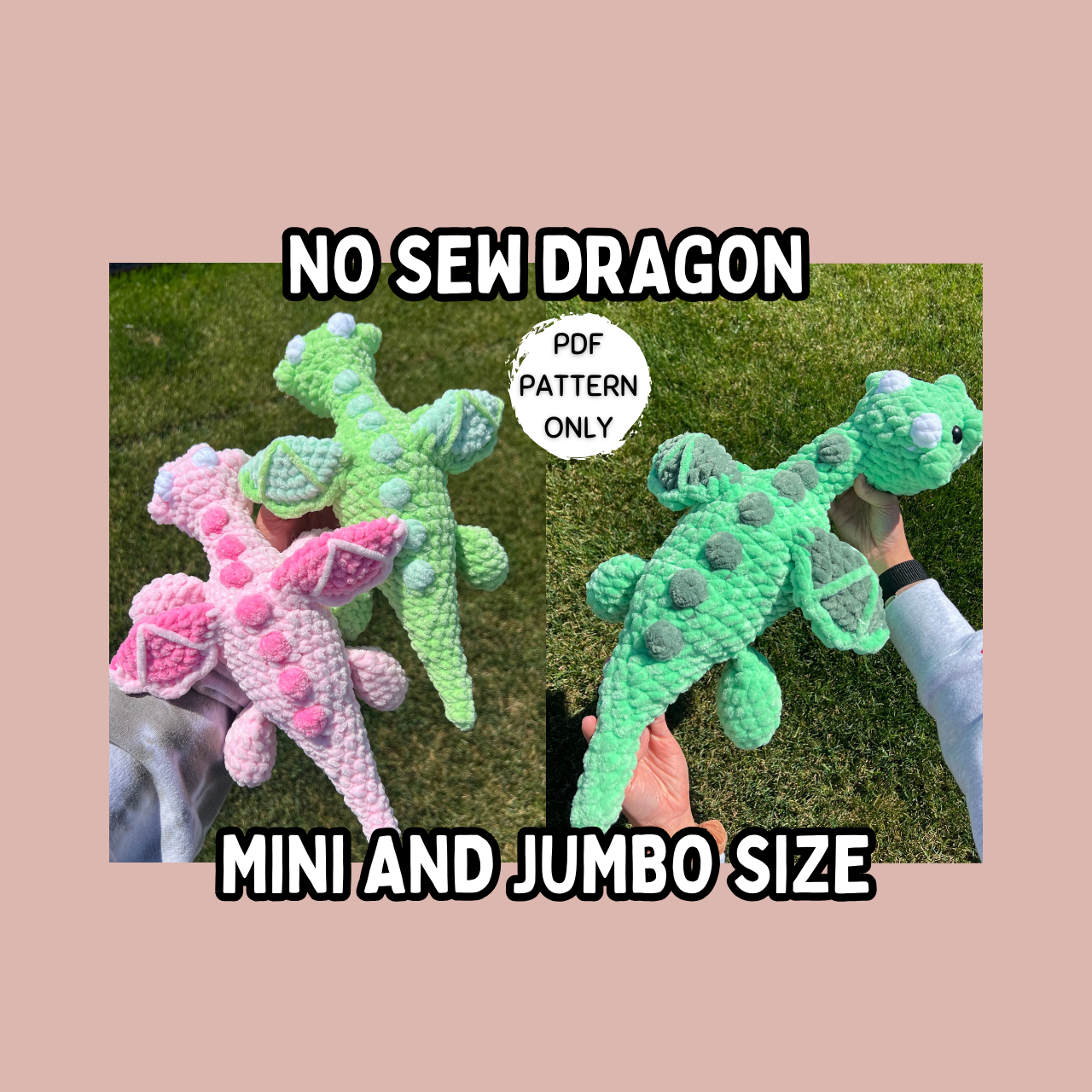 No Sew Crochet Dragon Pattern