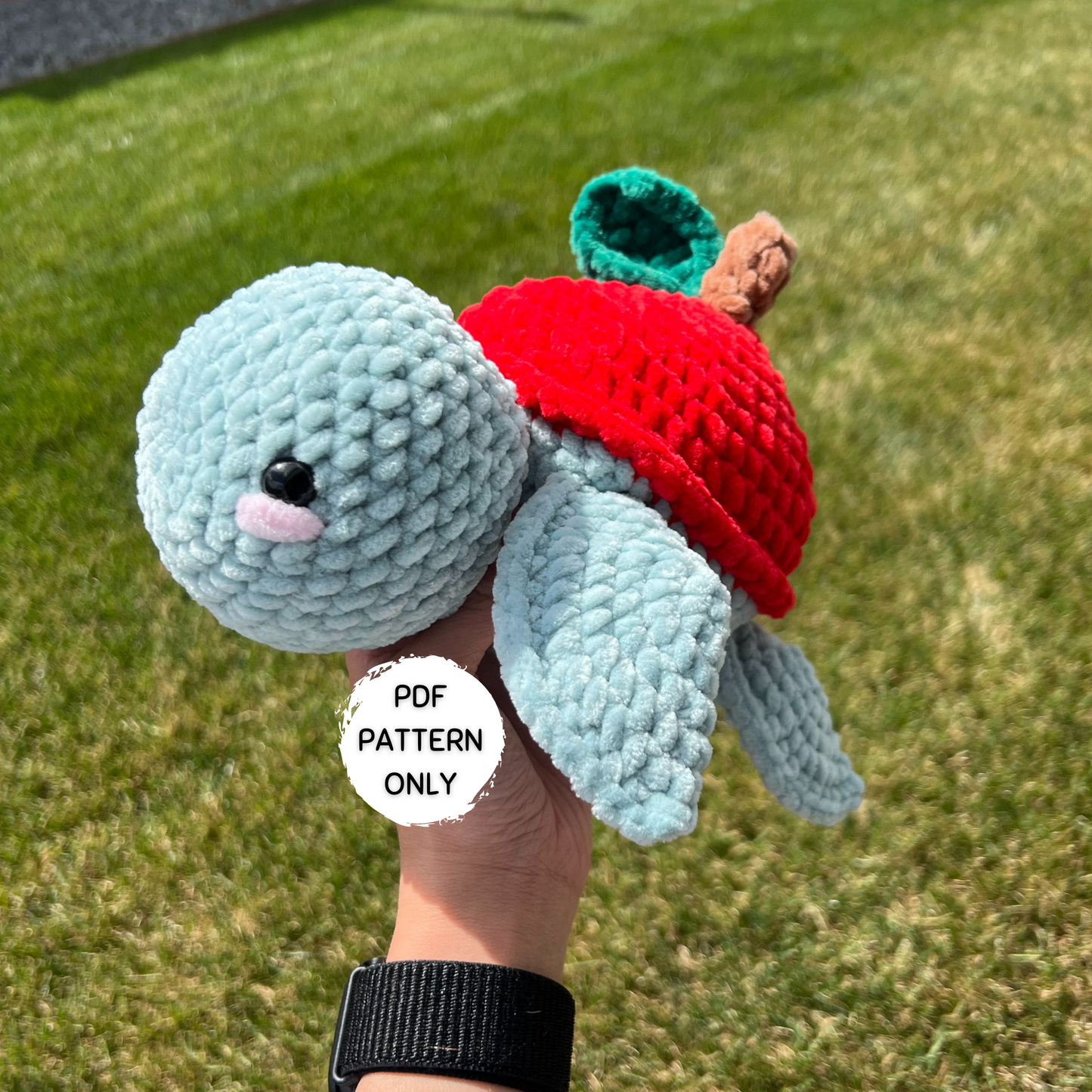 Crochet Apple Turtle Pattern