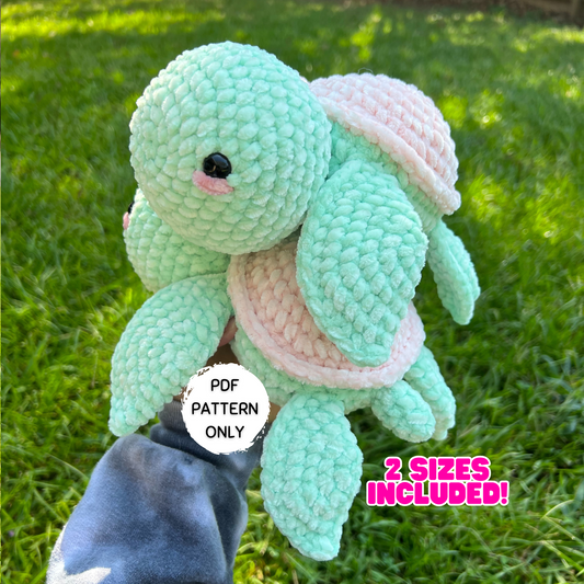 Regular & Jumbo Size Turtle Crochet Pattern