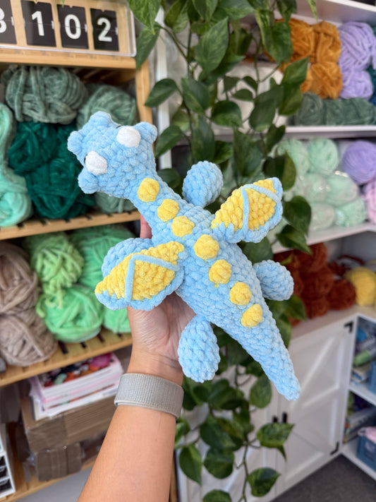 Mini Blue/Yellow Dragon Plushie