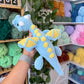 Mini Blue/Yellow Dragon Plushie
