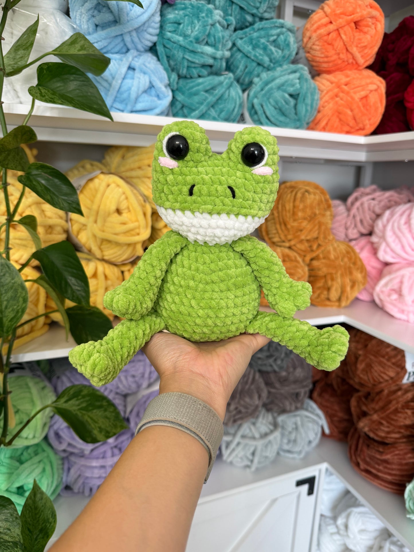 Weighted Squishy Frog Plushie - Light Green