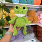Weighted Squishy Frog Plushie - Light Green