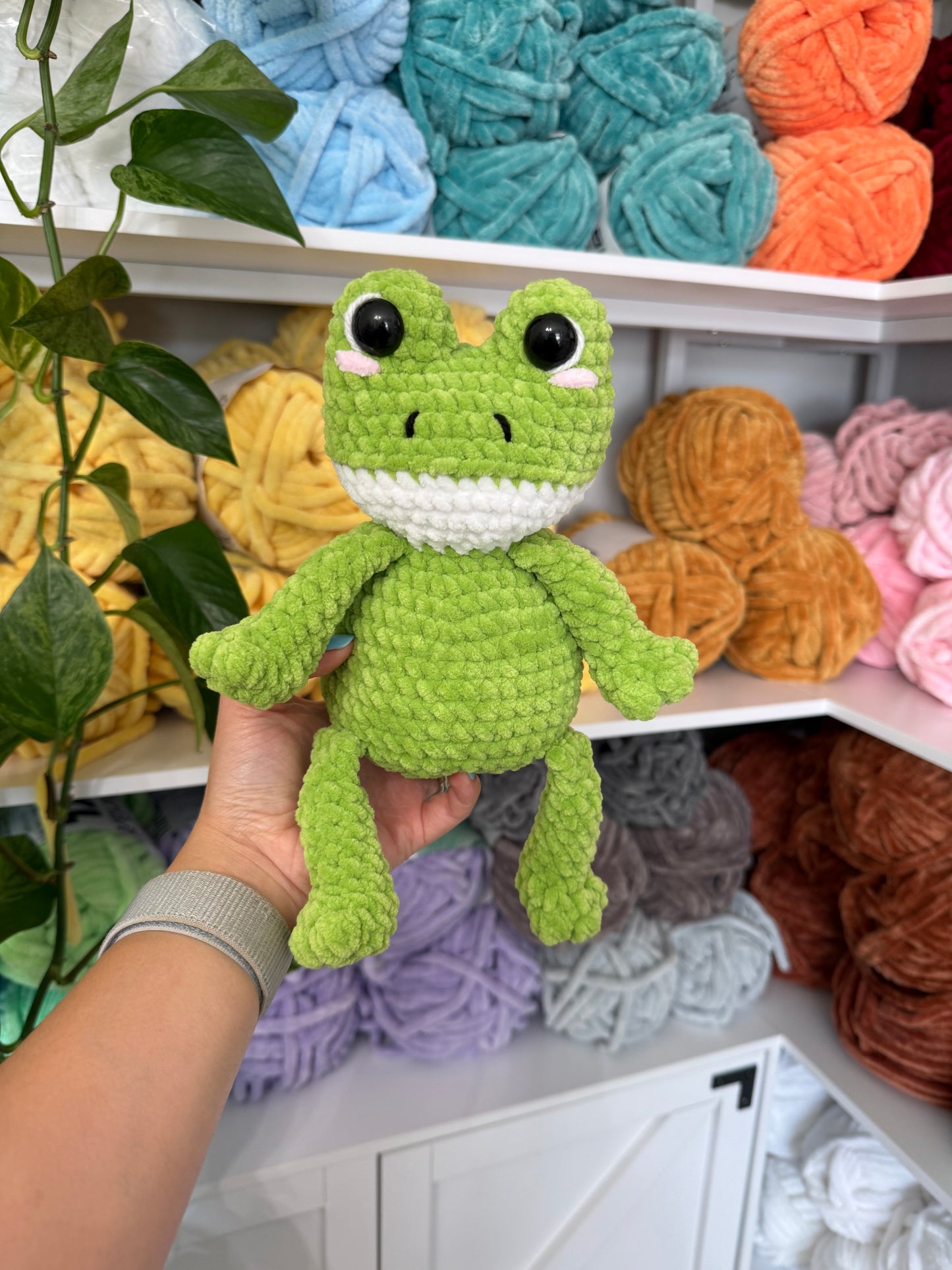 Weighted Squishy Frog Plushie - Light Green