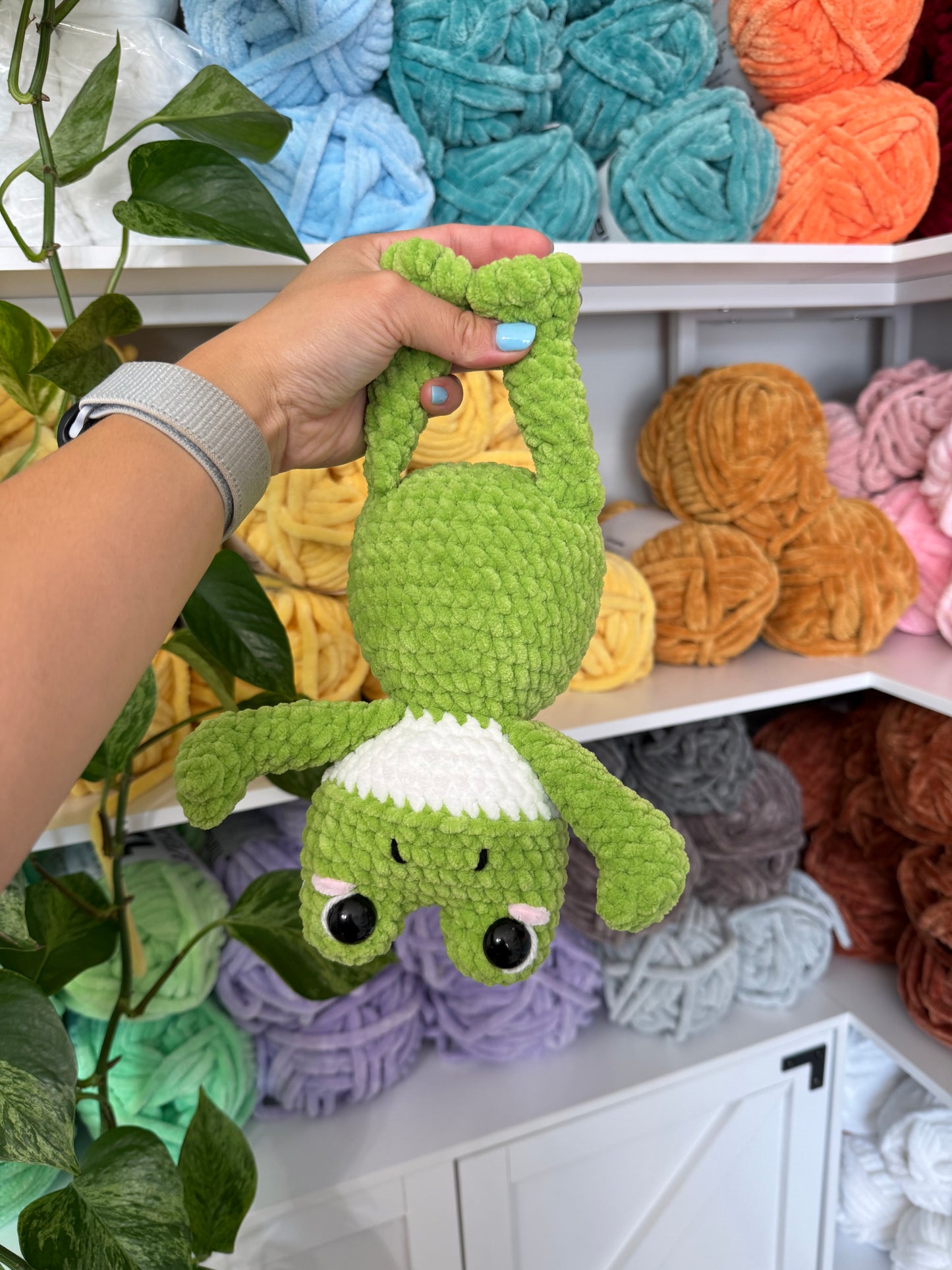 Weighted Squishy Frog Plushie - Light Green