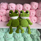 Weighted Squishy Frog Plushie - Dark Green