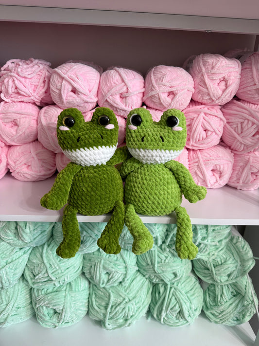 Weighted Squishy Frog Plushie - Dark Green