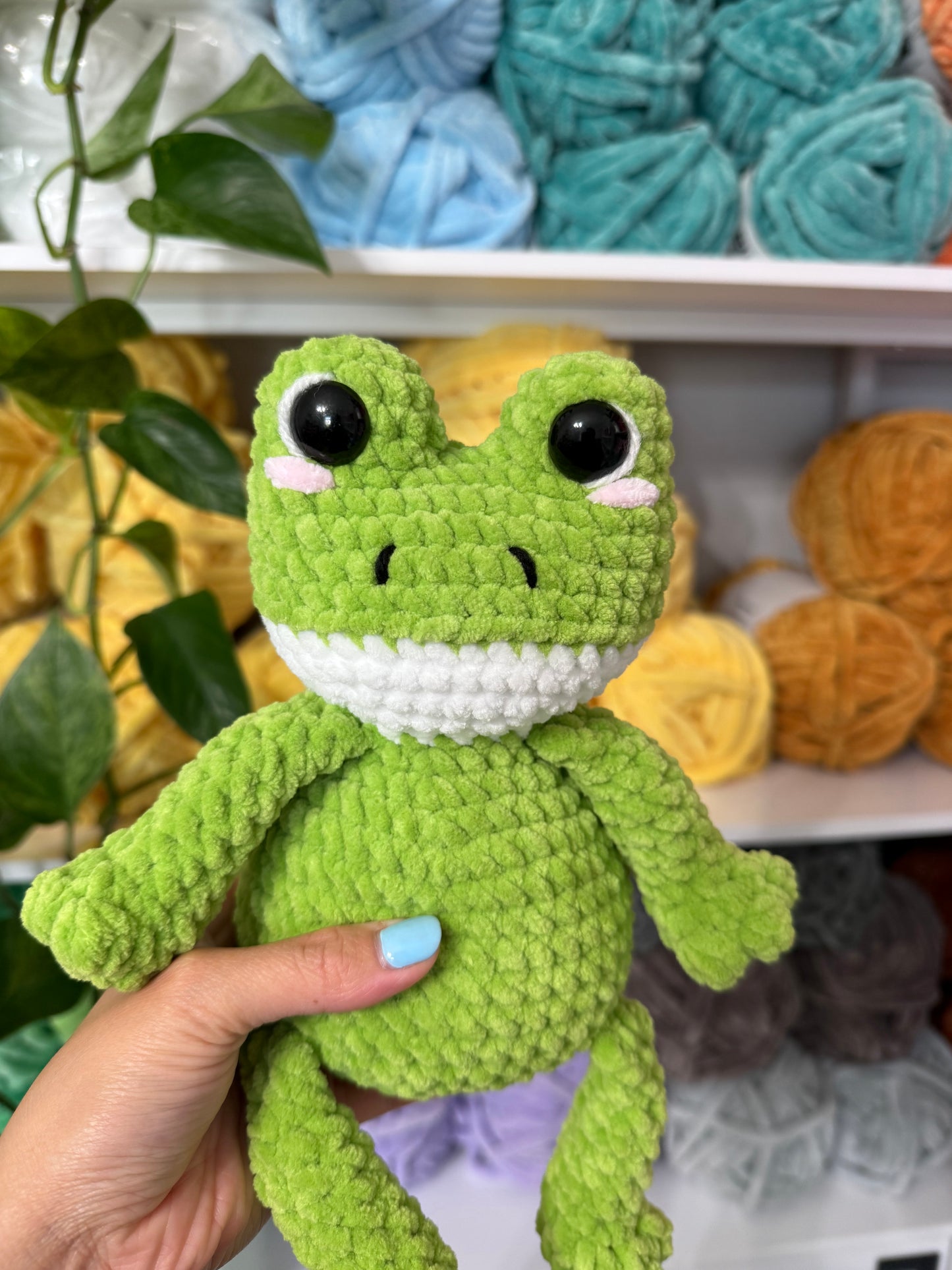 Weighted Squishy Frog Plushie - Light Green