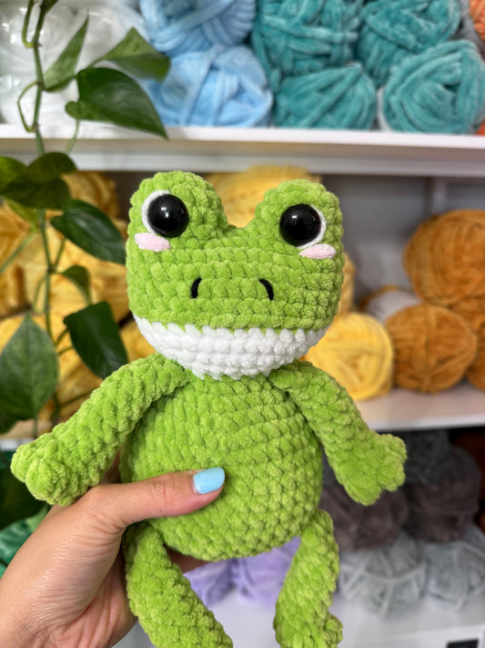 Weighted Squishy Frog Plushie - Light Green