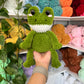 Weighted Squishy Frog Plushie - Dark Green