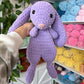 Jumbo Purple Bunny Snuggler Plushie