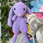 Jumbo Purple Bunny Snuggler Plushie