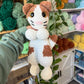 Orange/White Cat Snuggler Plushie