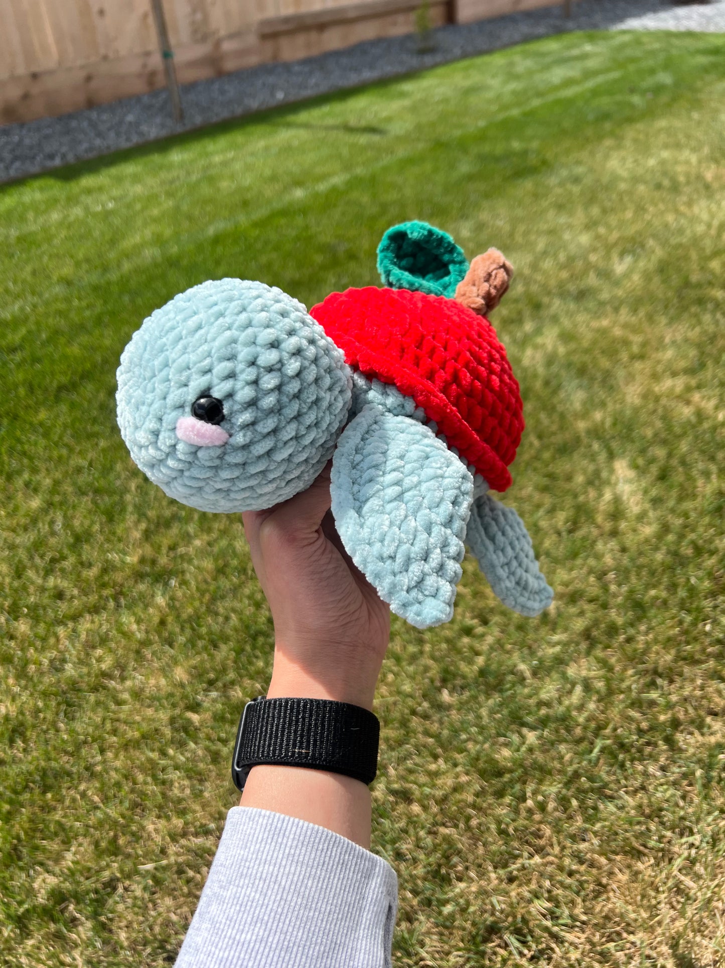 Crochet Apple Turtle Pattern