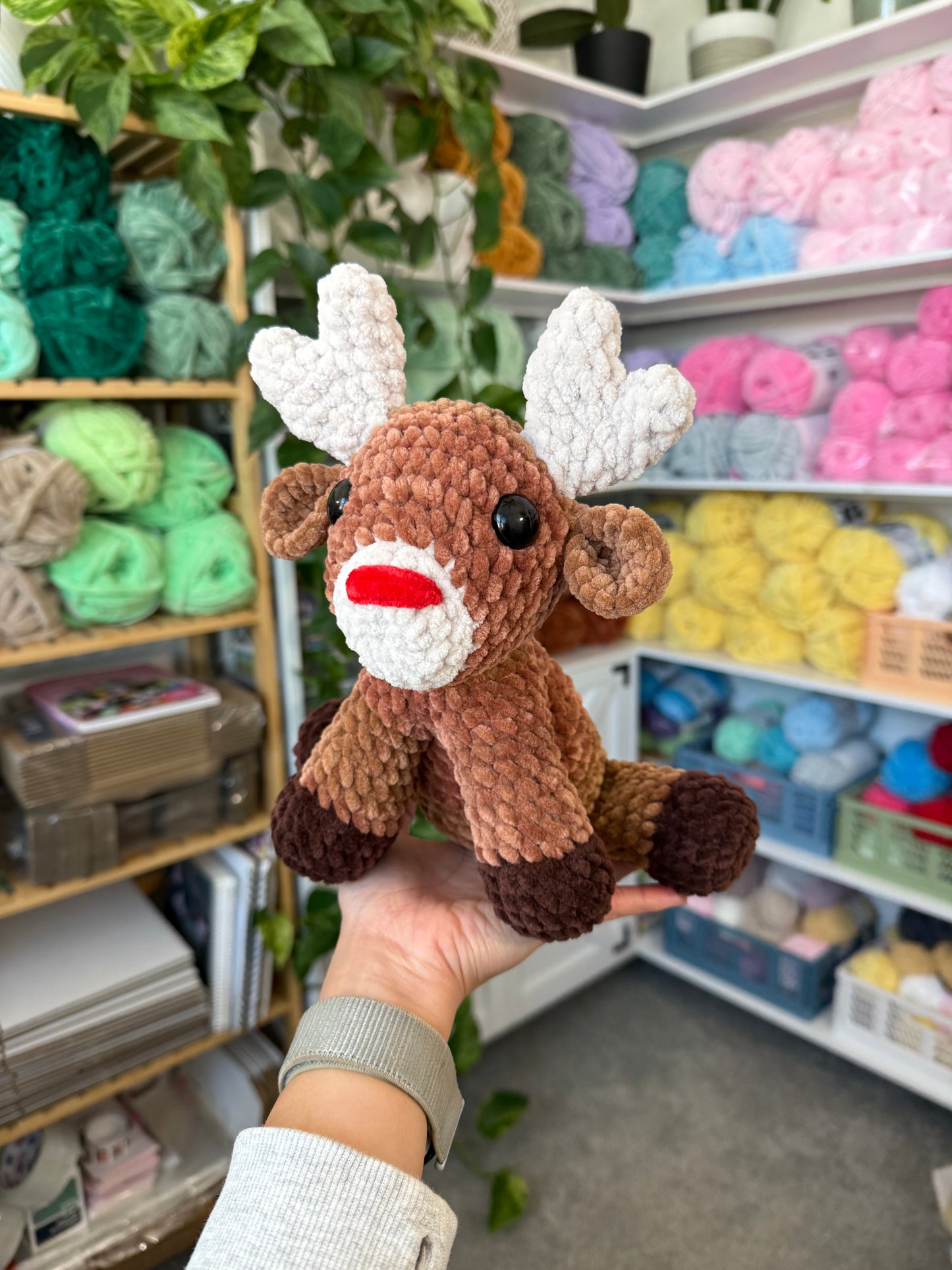 Sitting Reindeer Crochet Pattern