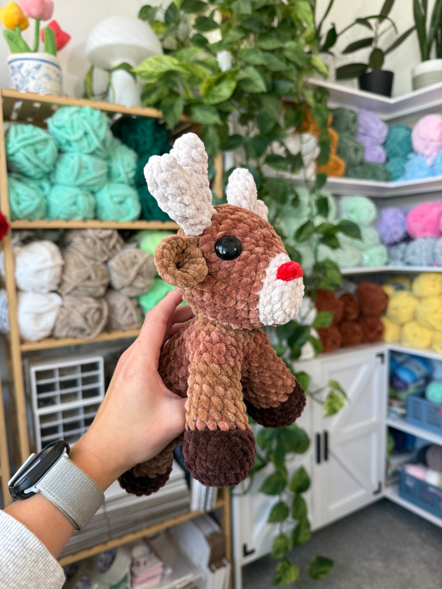 Sitting Reindeer Crochet Pattern