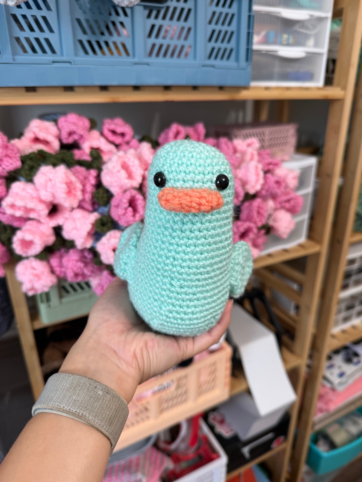 Mini Acrylic Rubber Duck Plushie