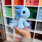 Mini Sitting Axolotl Plushie - Blue