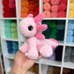 Mini Sitting Axolotl Plushie - Pink