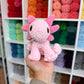 Mini Sitting Axolotl Plushie - Pink