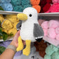 Weighted Squishy Seagull Plushie - Yellow Accents