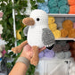 Weighted Squishy Seagull Plushie - Tan Accents