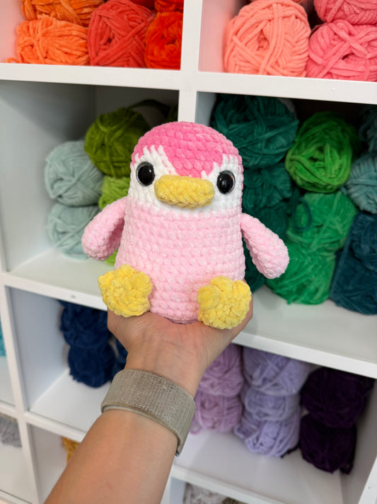 Weighted Pink Penguin Plushie