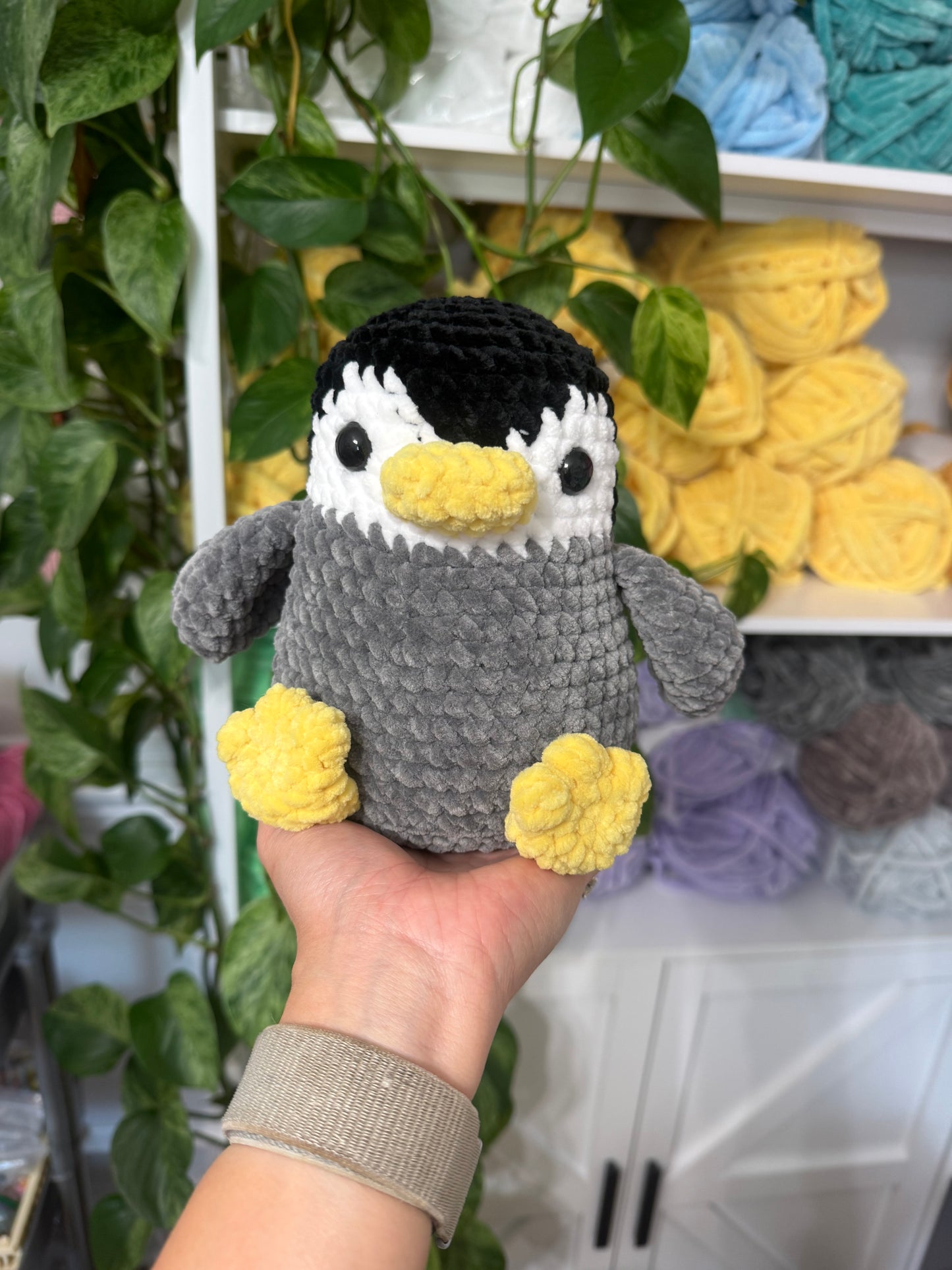Grey Penguin Plushie