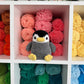 Weighted Grey Penguin Plushie
