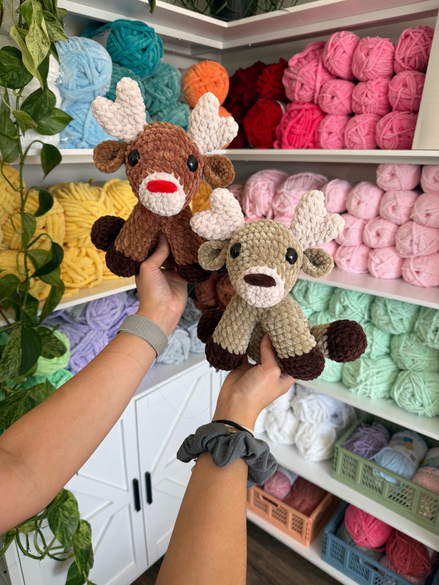 Sitting Reindeer Crochet Pattern