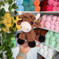 Sitting Cow Plushie (Highland)