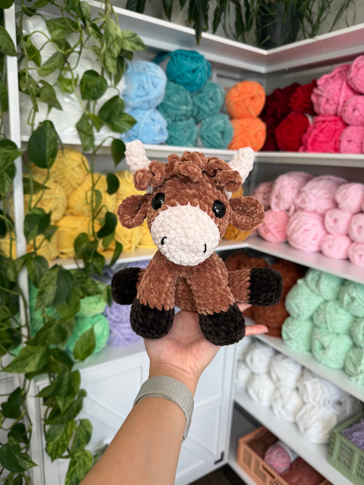 Sitting Cow Plushie (Highland)