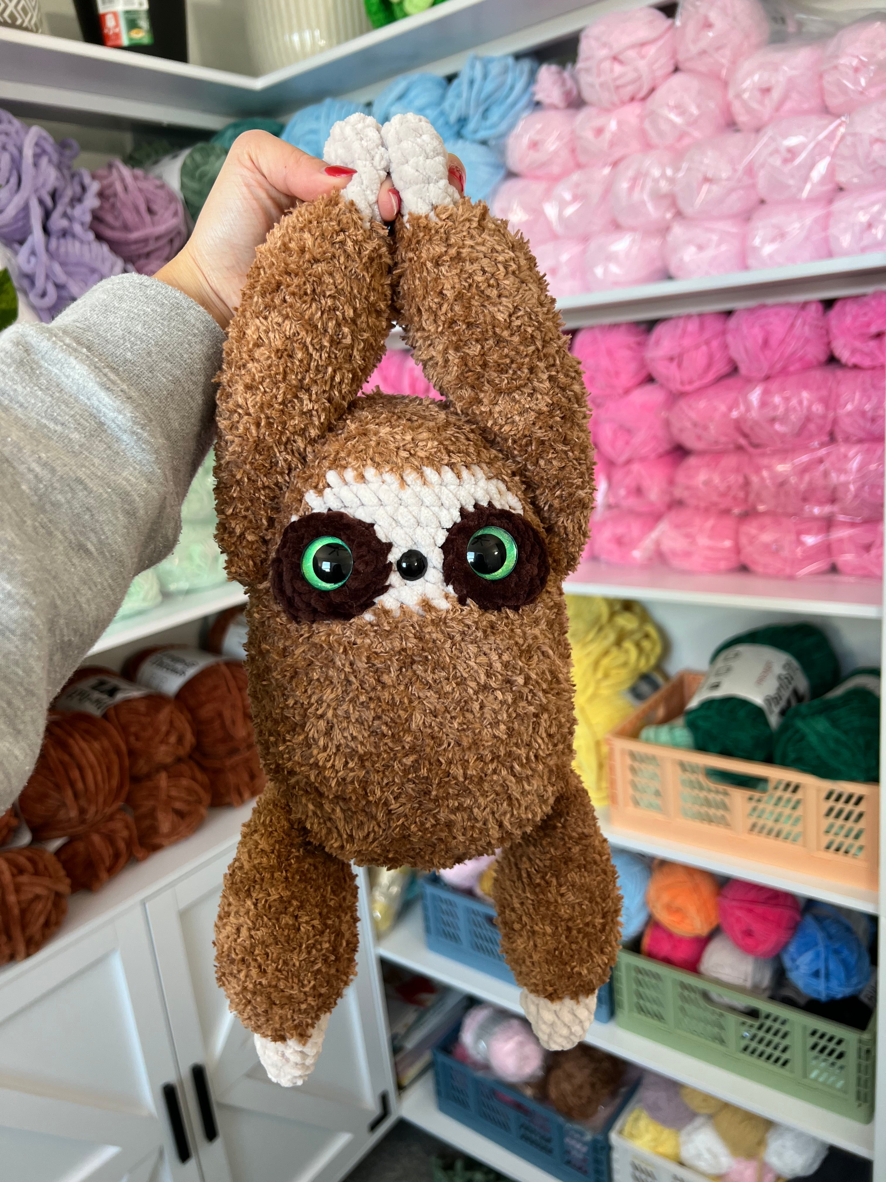 Seth the Baby Sloth Plushie – CrochetByGenna