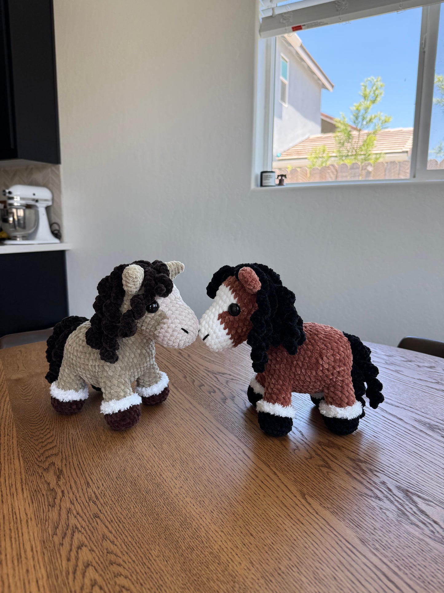Standing Brown Horse Plushie
